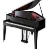 Angled view of the Yamaha AvantGrand N3X hybrid baby grand piano