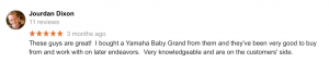 Google Review Piano Gallery