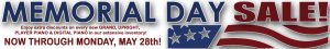 Piano Sale Utah Salt Lake City Memorial Day