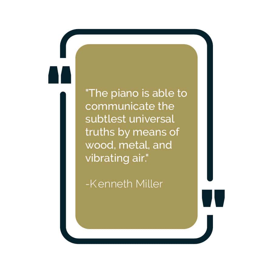 Favorite quote about playing piano
