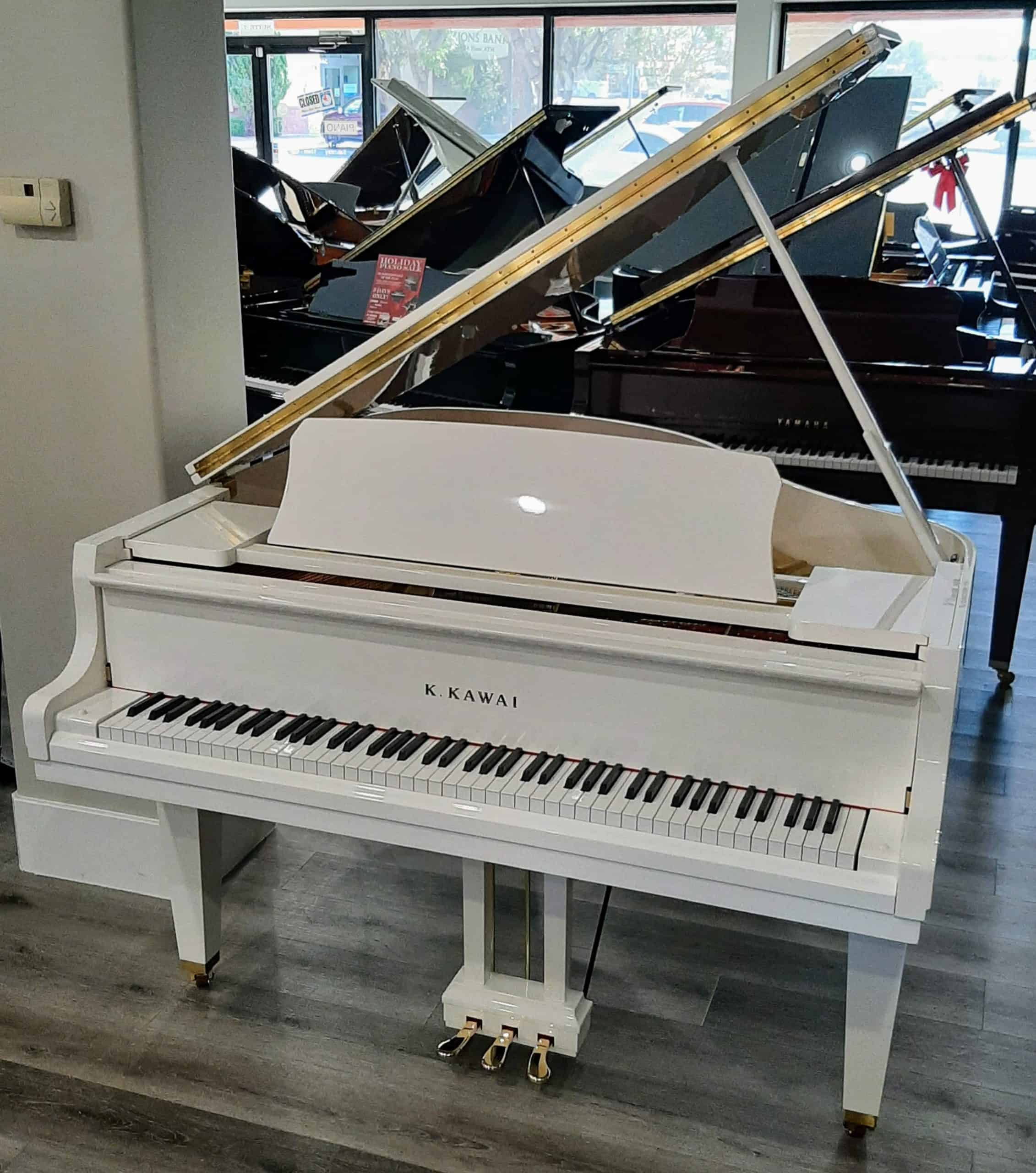 K kawai shop piano white