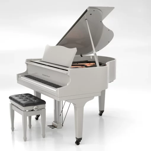 Unbeatable Clearance Price! GS150B 5' Baby Grand Piano Gray with Black Accent