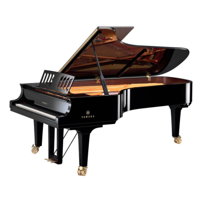 Glamour Shot of CFX Polished Ebony Yamaha Concert Grand Piano