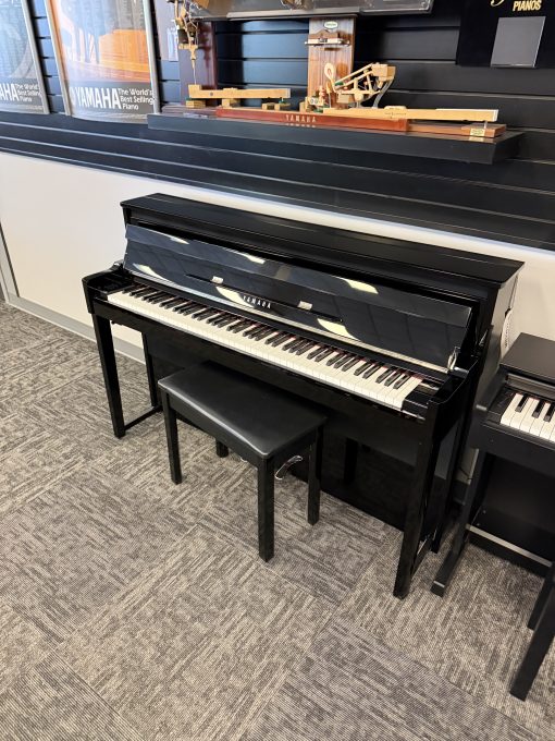 Rare Find! Preowned Yamaha Hybrid Piano Polished Ebony - Murray - Image 2